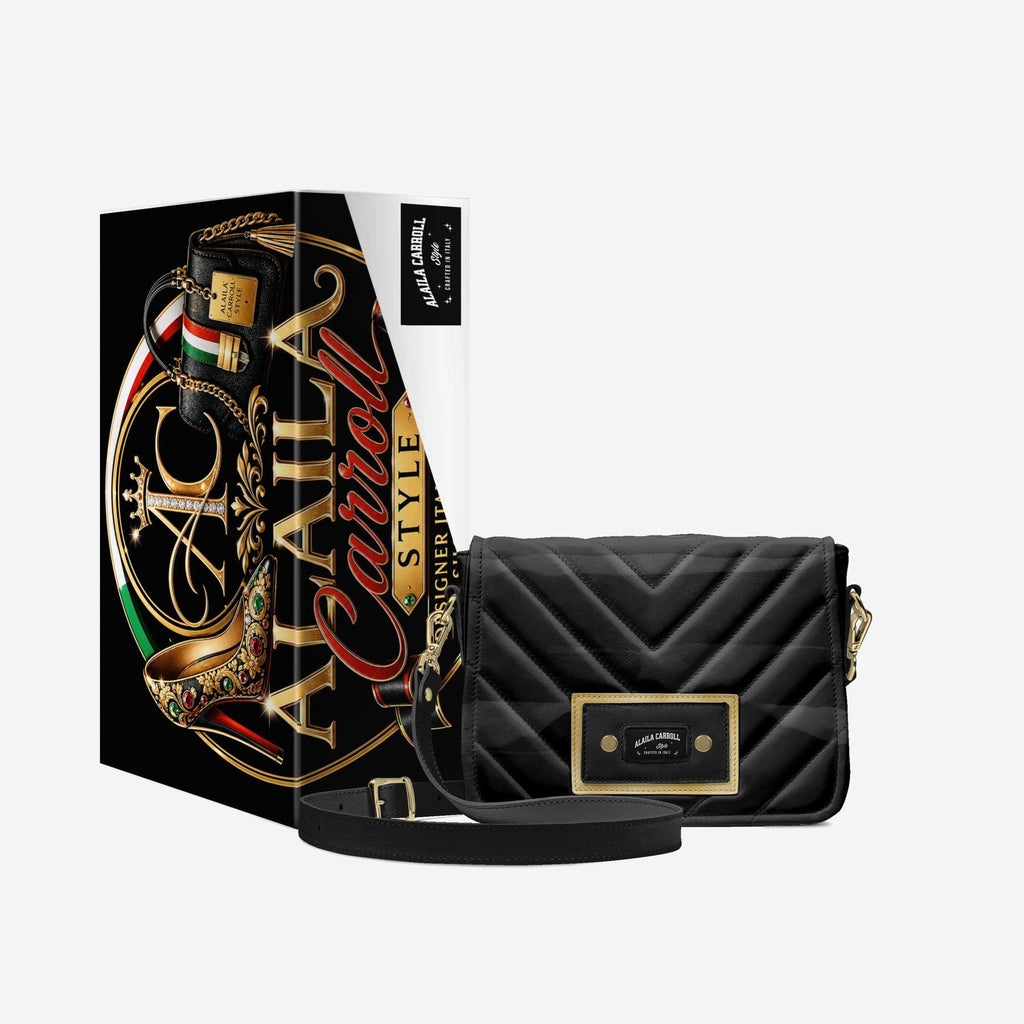DESIGNER LUXURY FASHION-URBAN BAG – Black & Gold