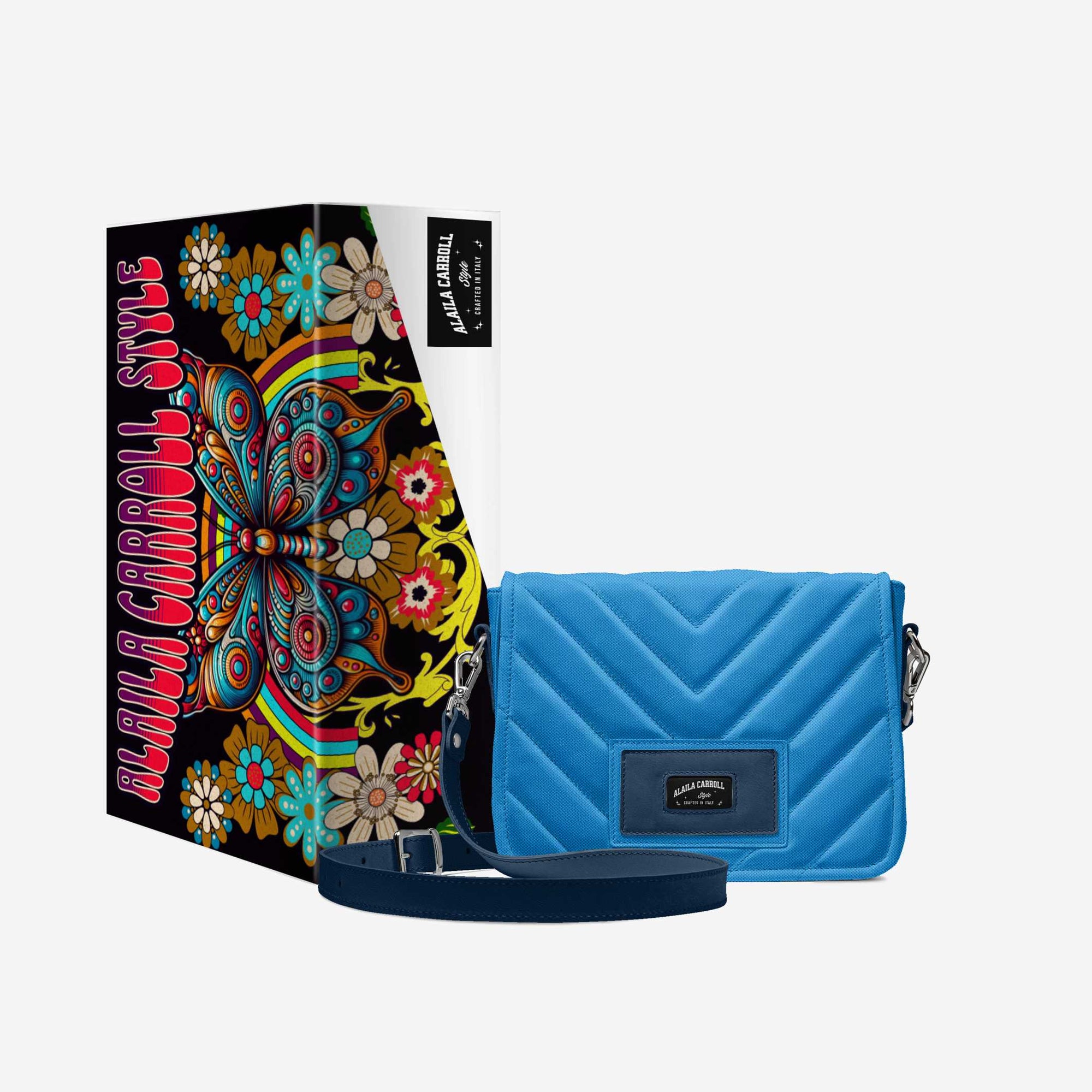 DESIGNER LUXURY FASHION-URBAN BAG Blue Textile & Ocean Blue