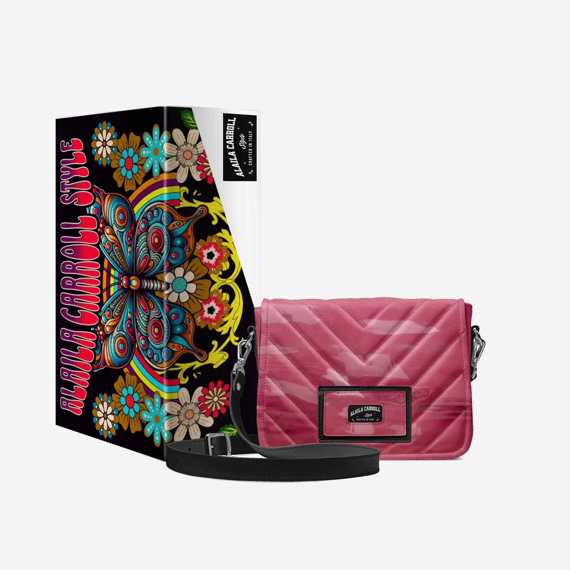 Designer Luxury Fashion-Urban Bag – Varnish Fuchsia & Black