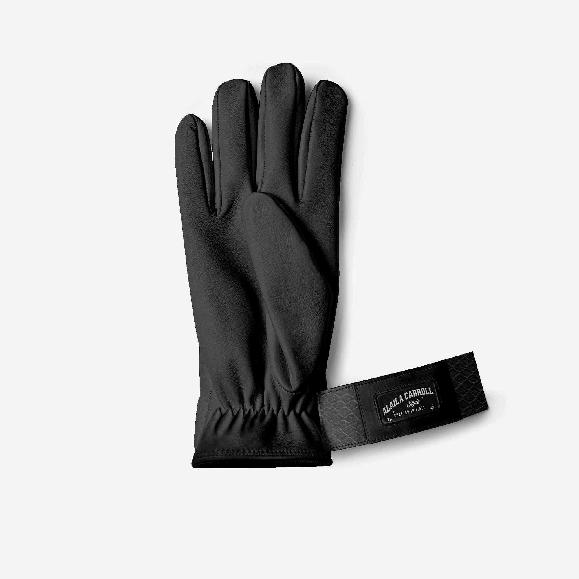 DESIGNER LUXE FASHION GLOVES Black
