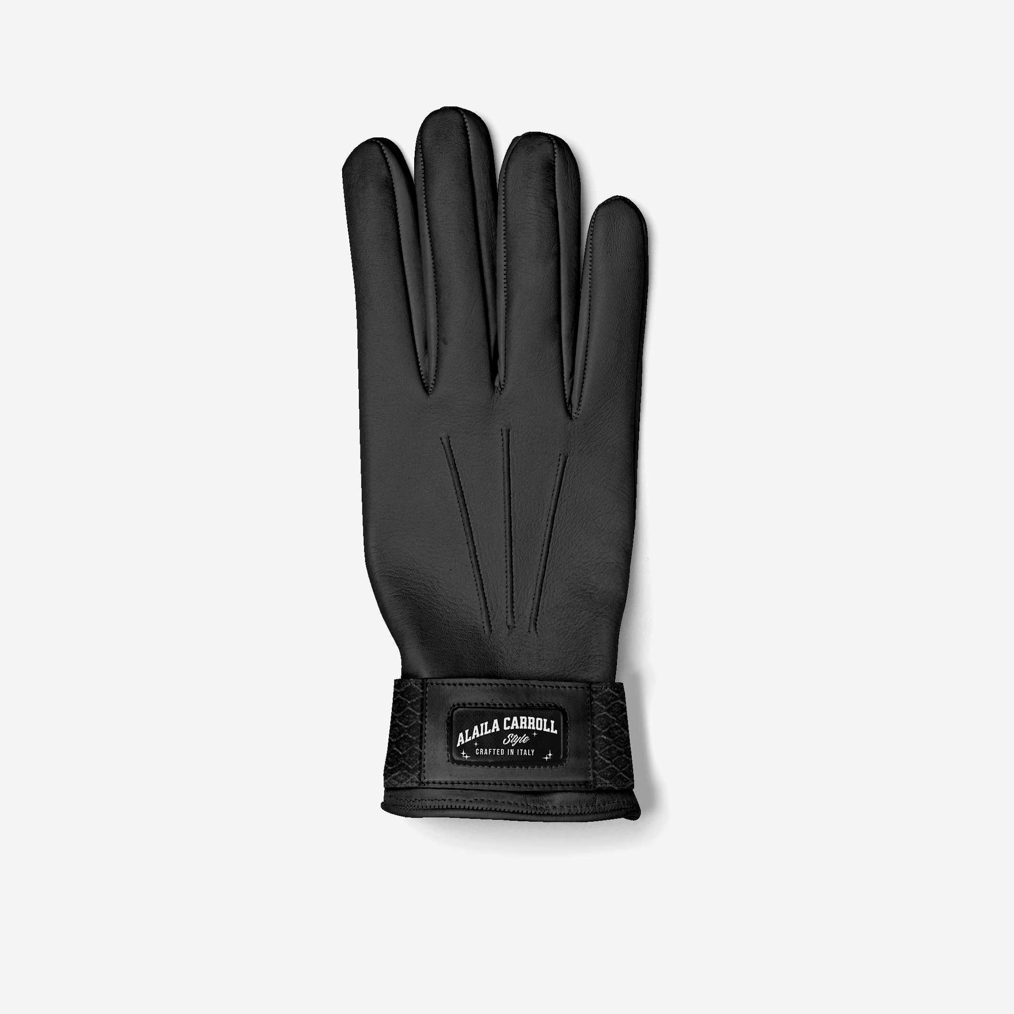 DESIGNER LUXE FASHION GLOVES Black