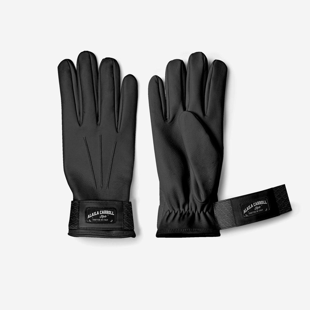 DESIGNER LUXE FASHION GLOVES Black