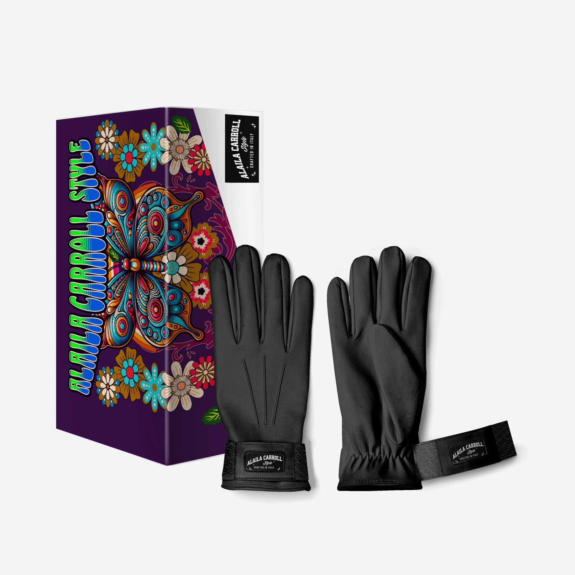 DESIGNER LUXE FASHION GLOVES Black