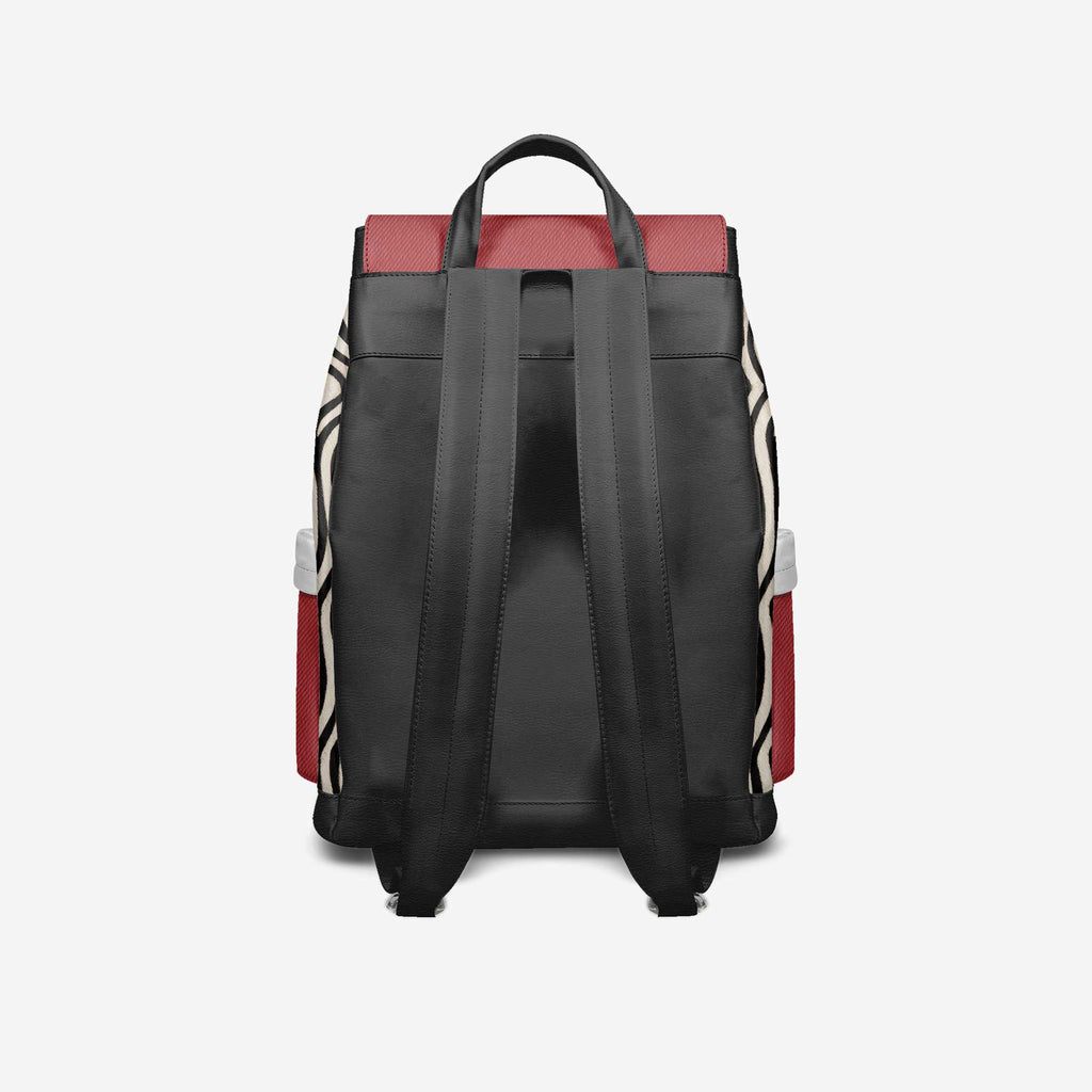 VINTAGE LUXE BACKPACK Red, Black & Zebra