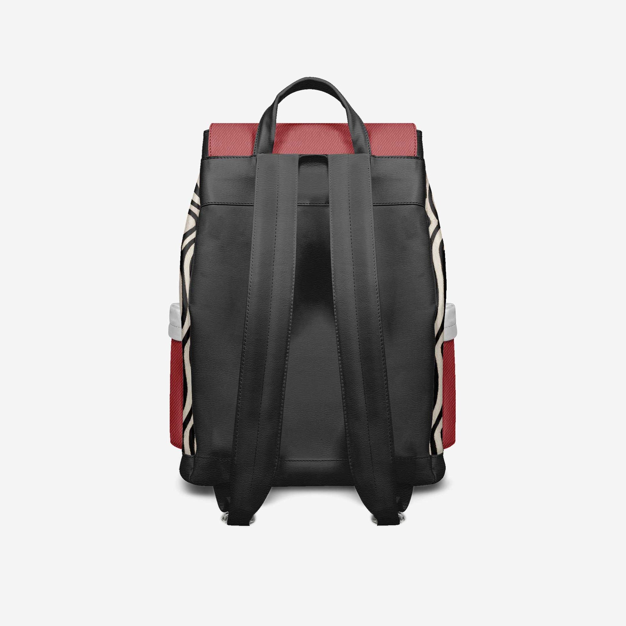 VINTAGE LUXE BACKPACK Red, Black & Zebra
