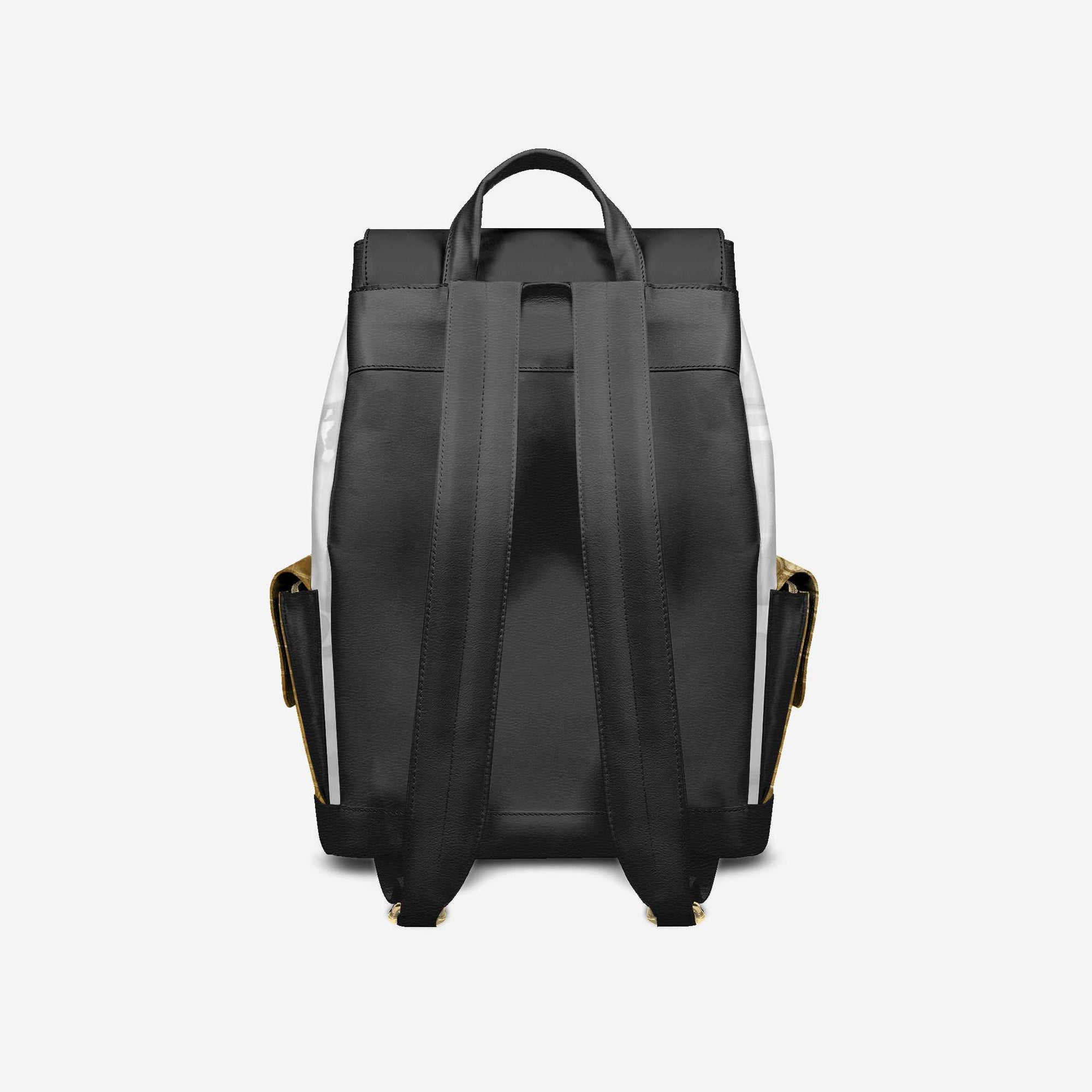 RETRO LUXE BACKPACK White, Gold, & Black