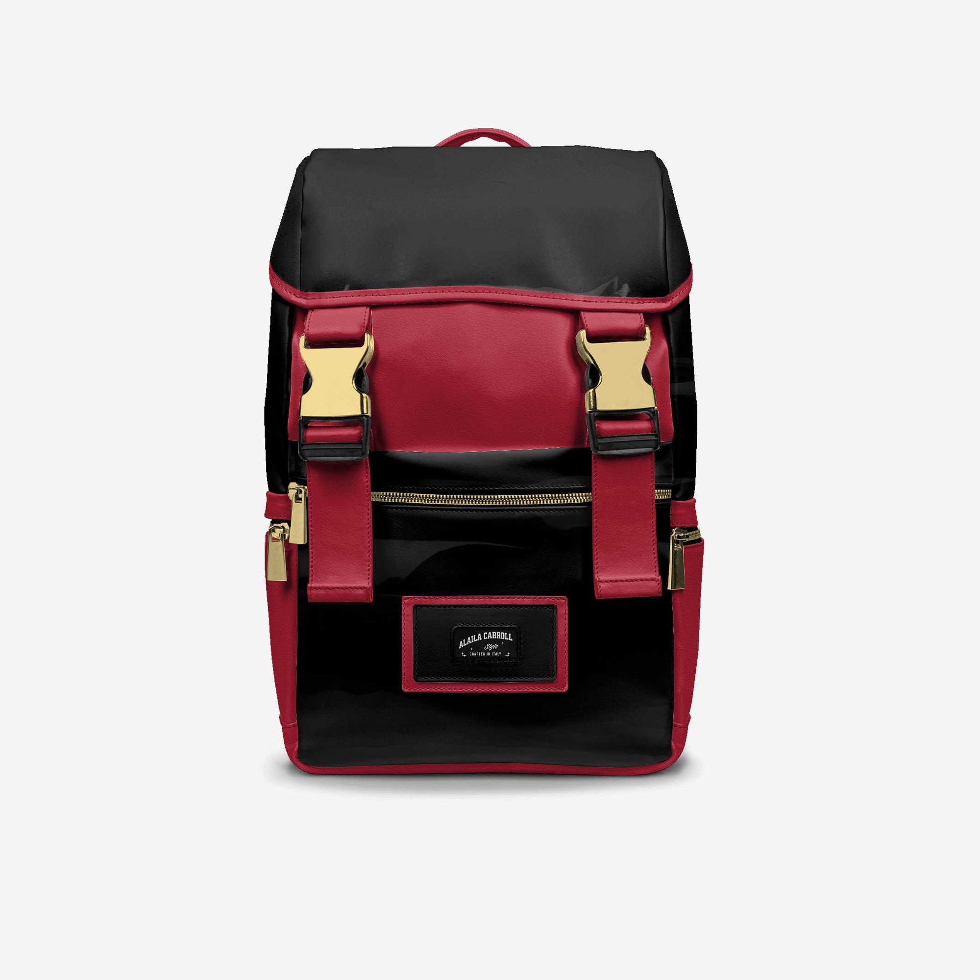MODERN TRAVEL LUXE BACKPACK Red, Black, Gold