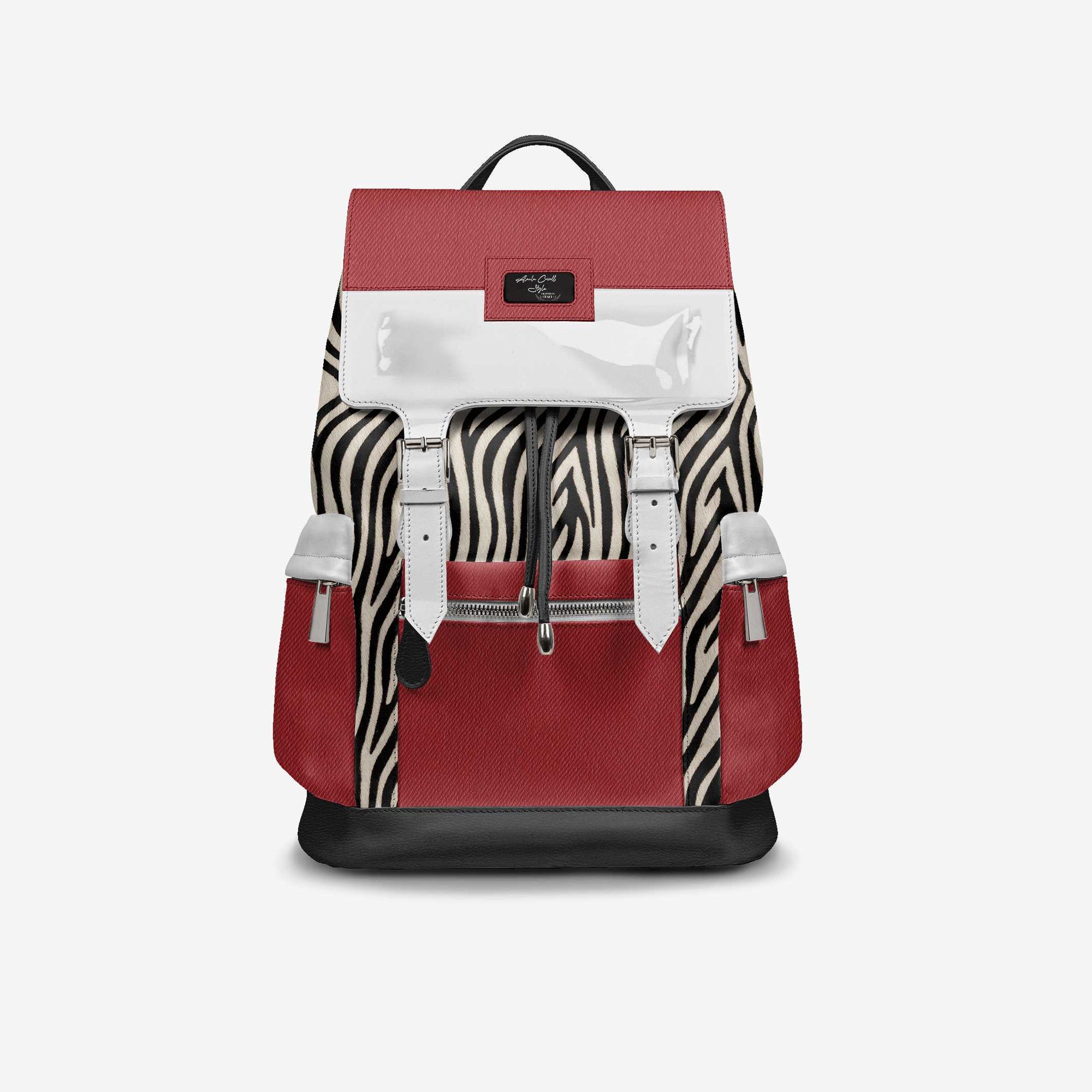 VINTAGE LUXE BACKPACK Red, Black & Zebra