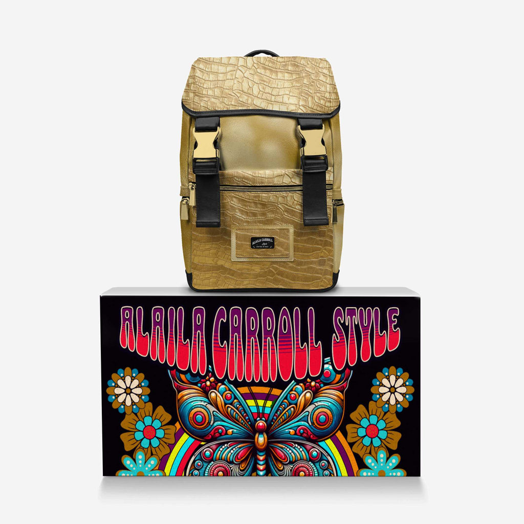 MODERN TRAVEL LUXE BACKPACK – Gold