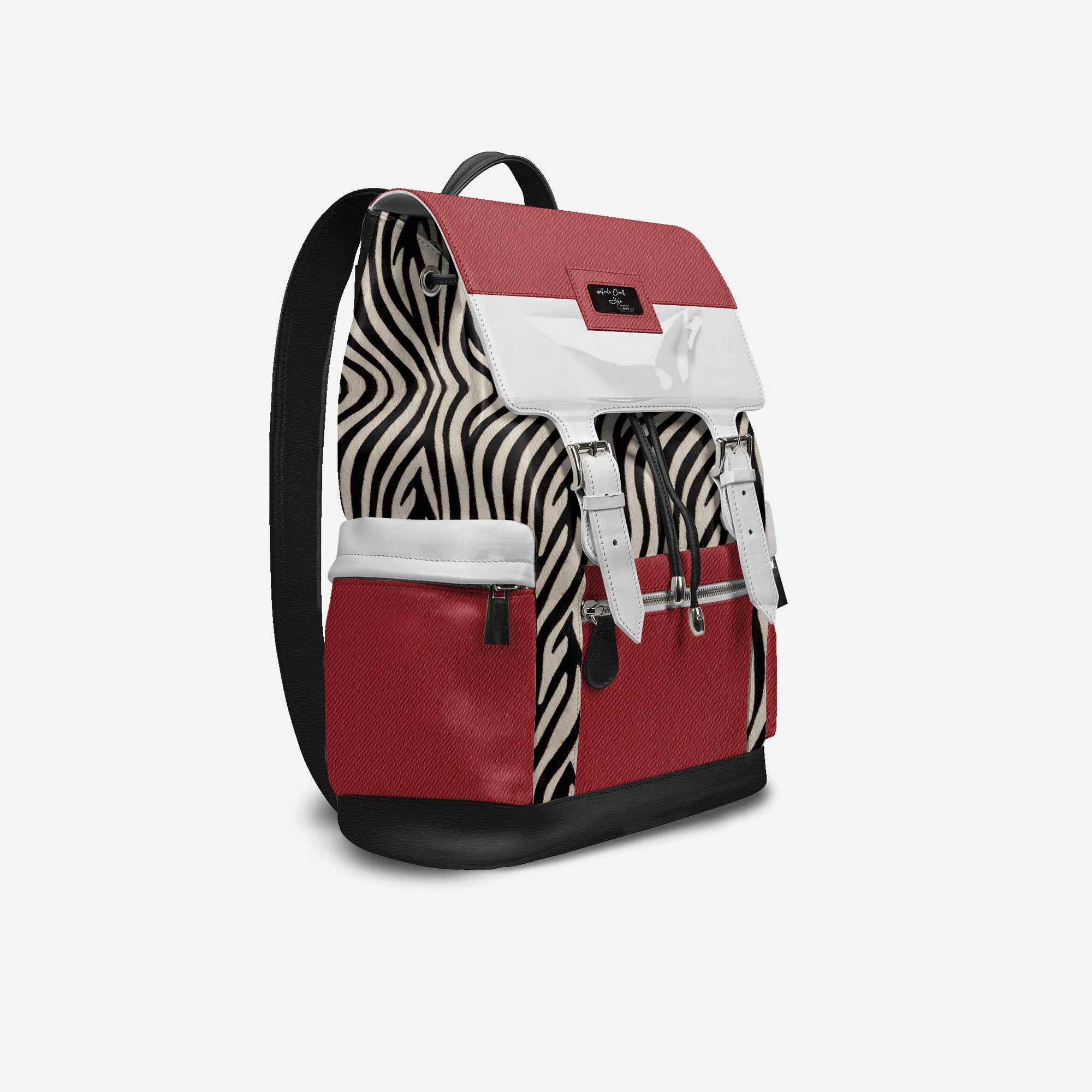 VINTAGE LUXE BACKPACK Red, Black & Zebra