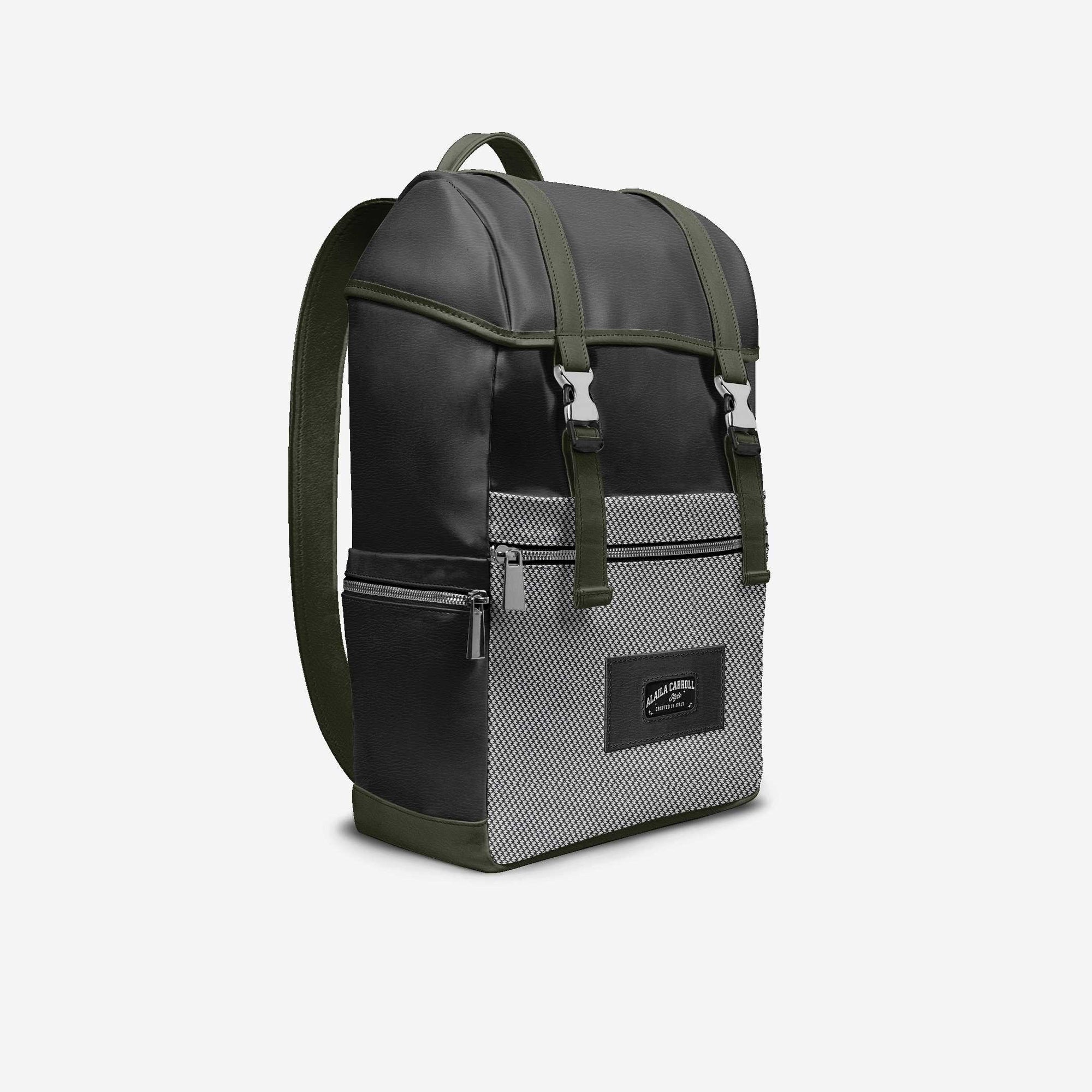 CONTEMPORARY TRAVEL LUXE BACKPACK Black & Silver