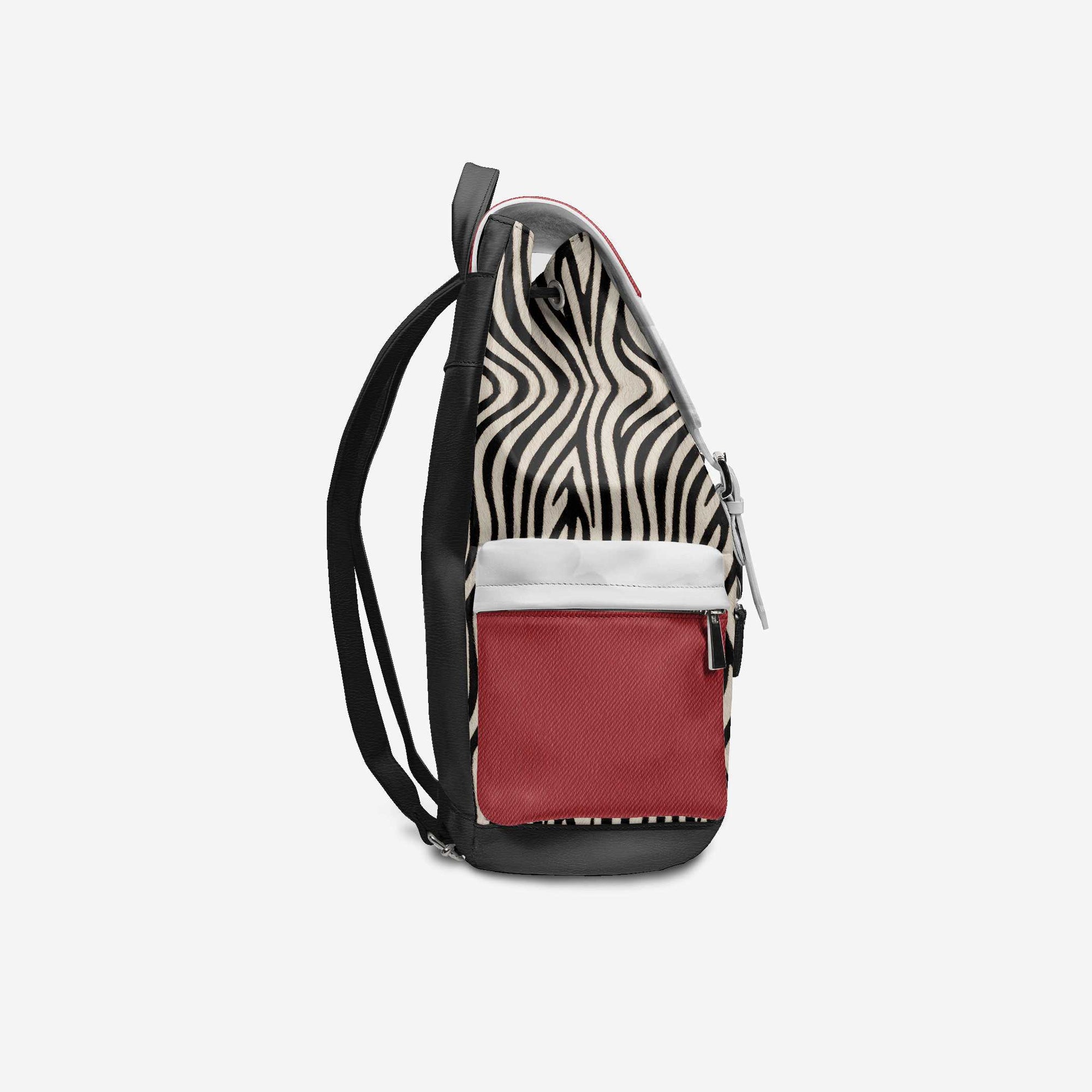 VINTAGE LUXE BACKPACK Red, Black & Zebra