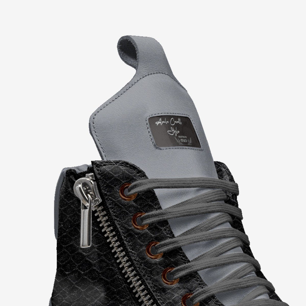 ZIP BOOT HIGH TOP Grey & Black