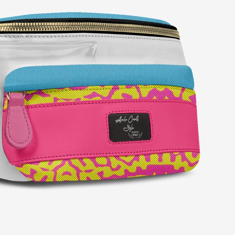 DESIGNER LUXE MULTI-POCKET BELT BAG Colorful