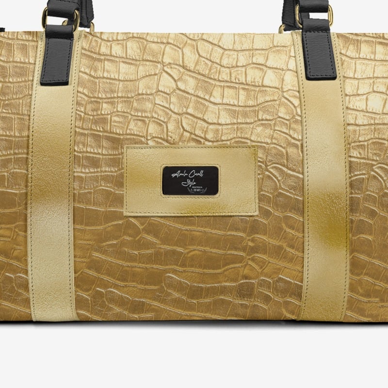 DESIGNER LUXE TRAVEL BAG Gold