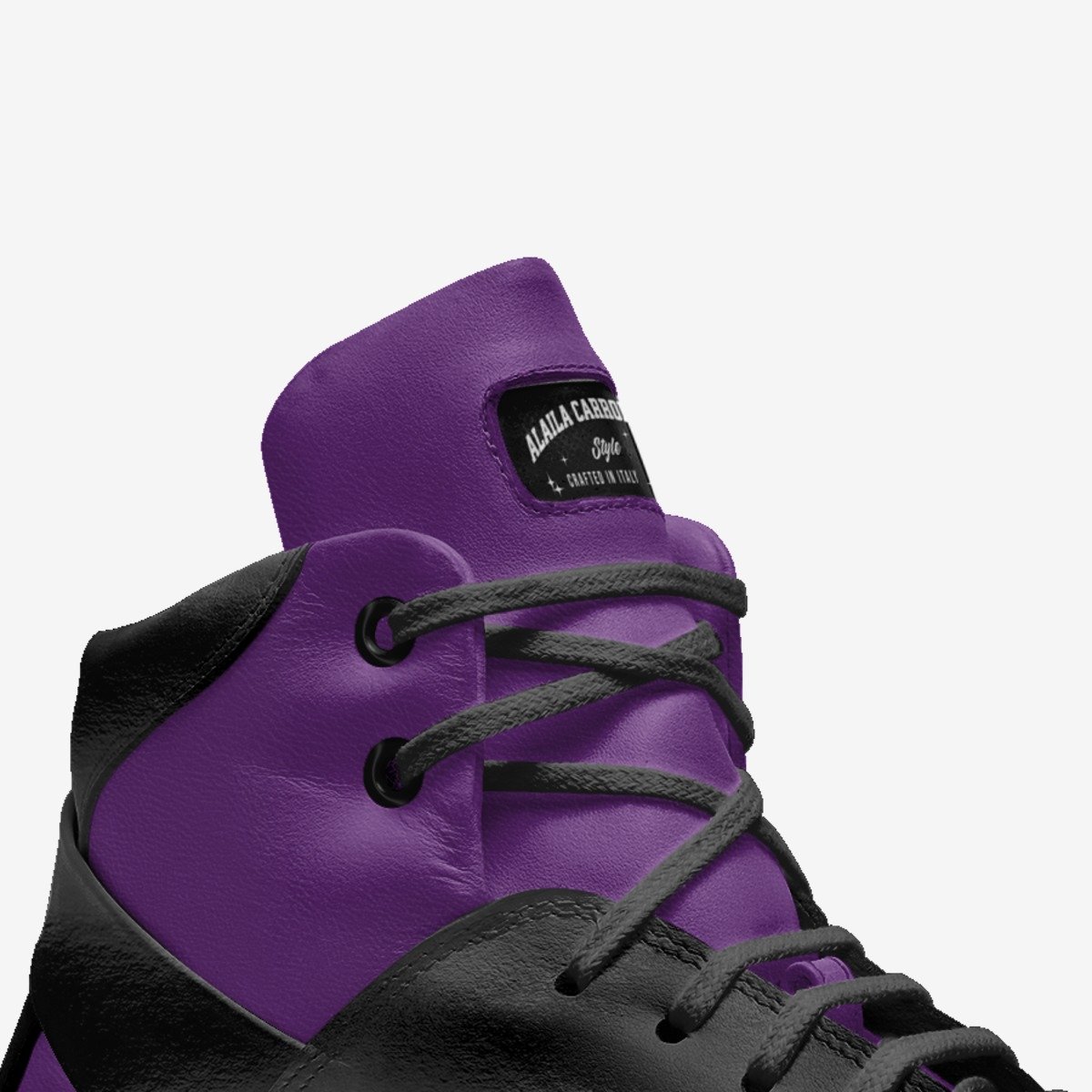 Chunky Basket Design Purple & Black