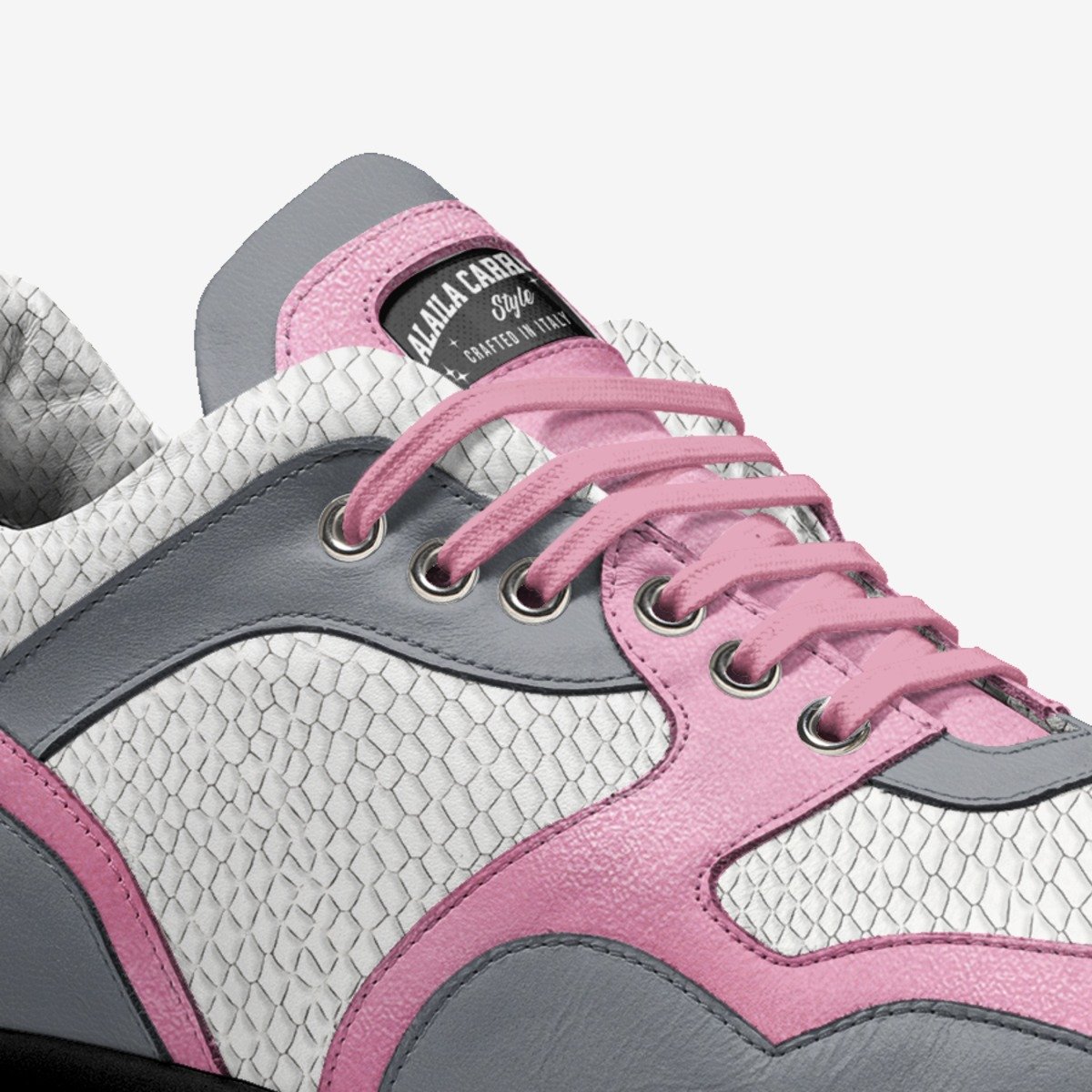 WALKER LOW TOP White, Pink, & Grey