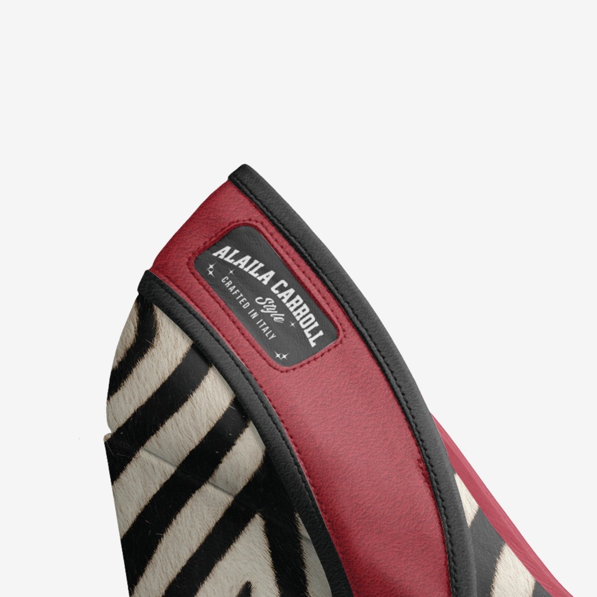 Platform Pump Zebra, Red, & Black