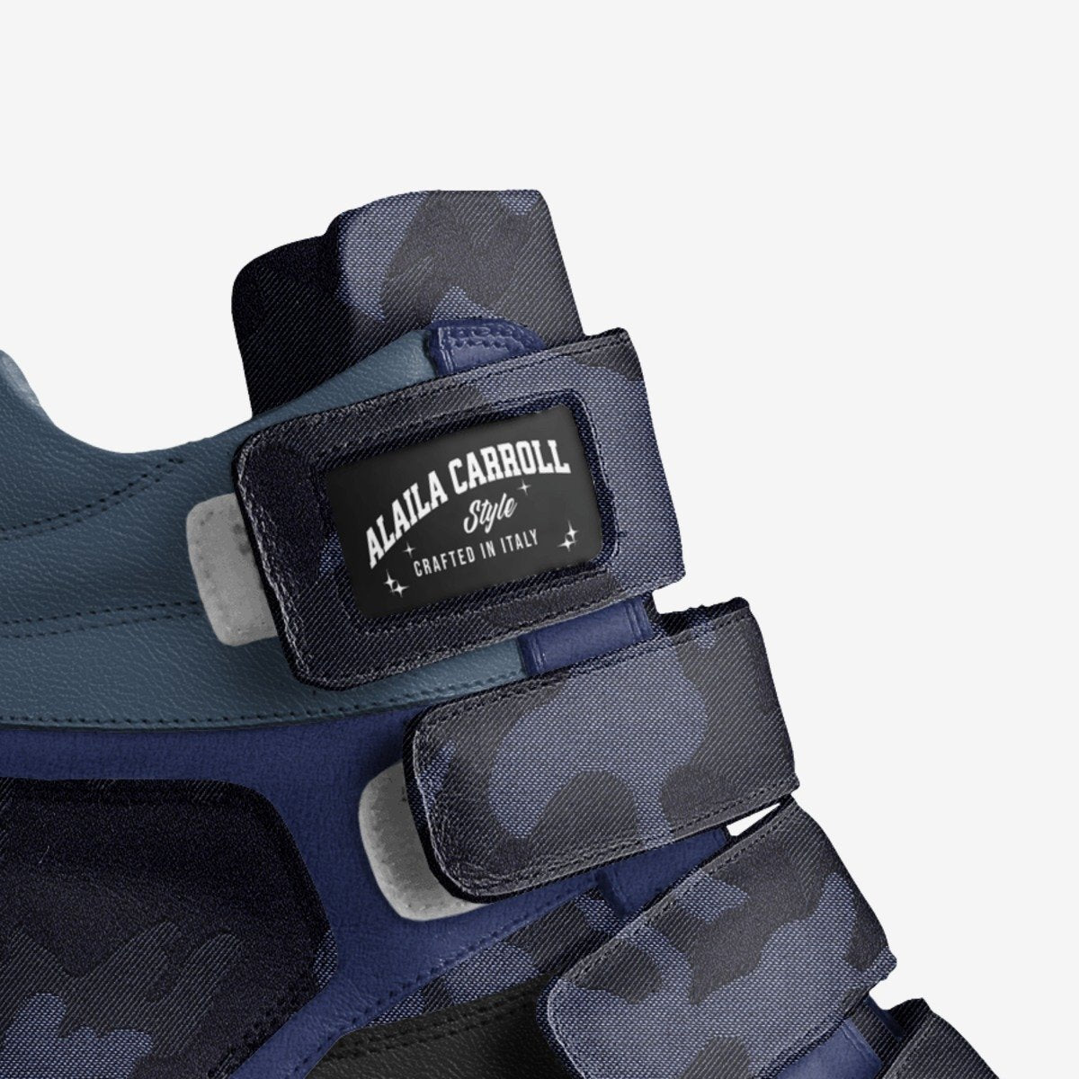 Velcro Wedge Sneaker Blue