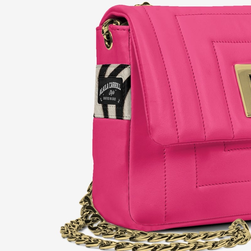DESIGNER LUXE ELEGANT DRESS BAG Pink, Black, & Zebra Print