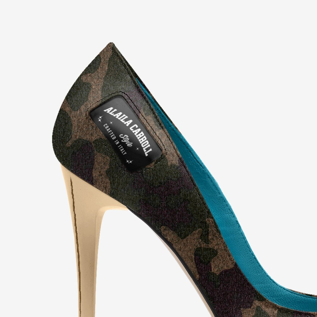 Full Cut High Heel Camo & Gold