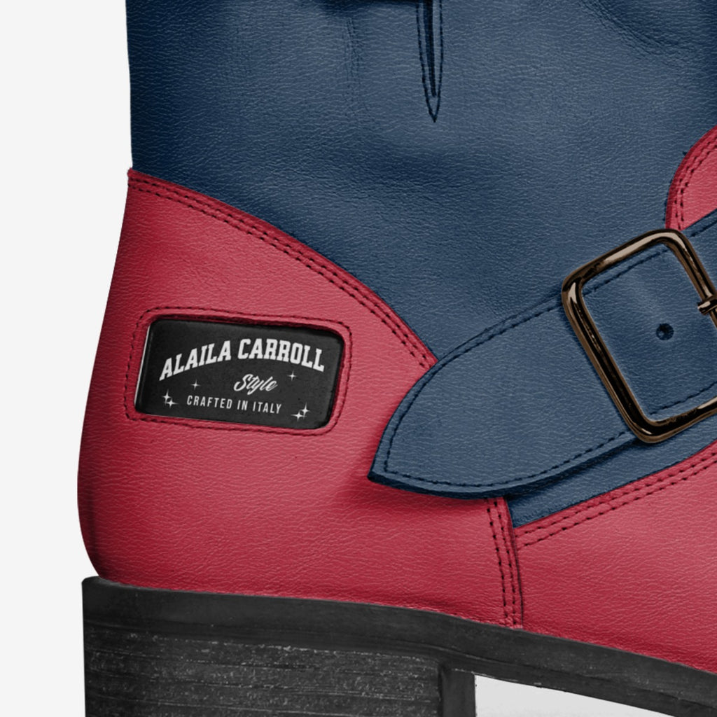 Police Belted Boot Red & Navy