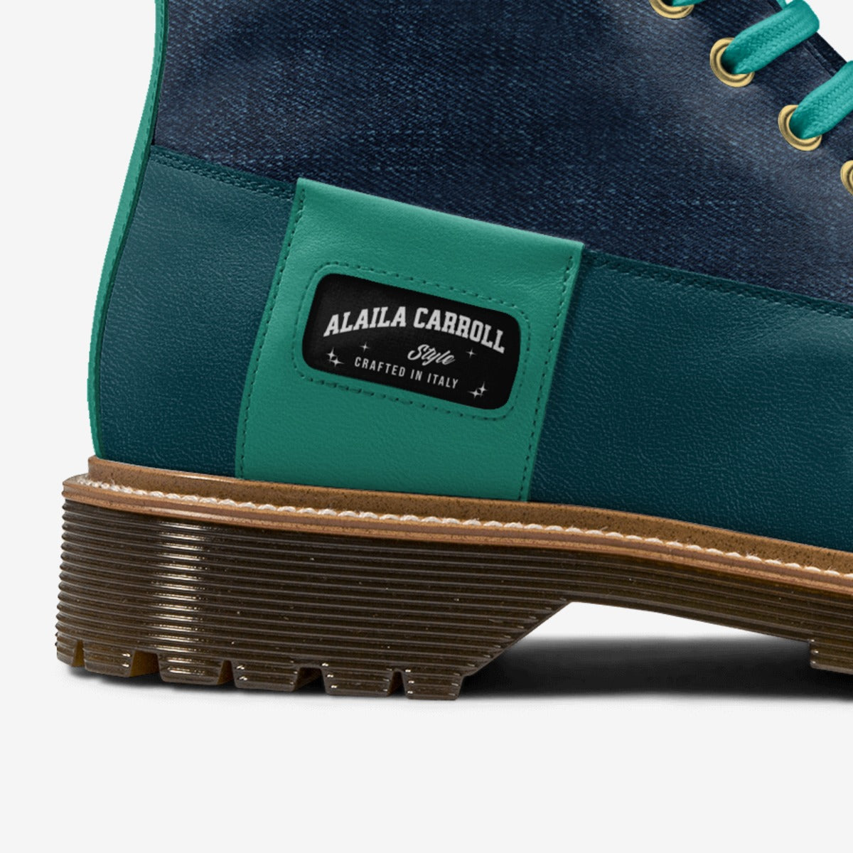 Classic Street High Boot Premium Jeans, Octane Leather & Aquatic Leather – Modern Street Style with Italian Craftsmanship
