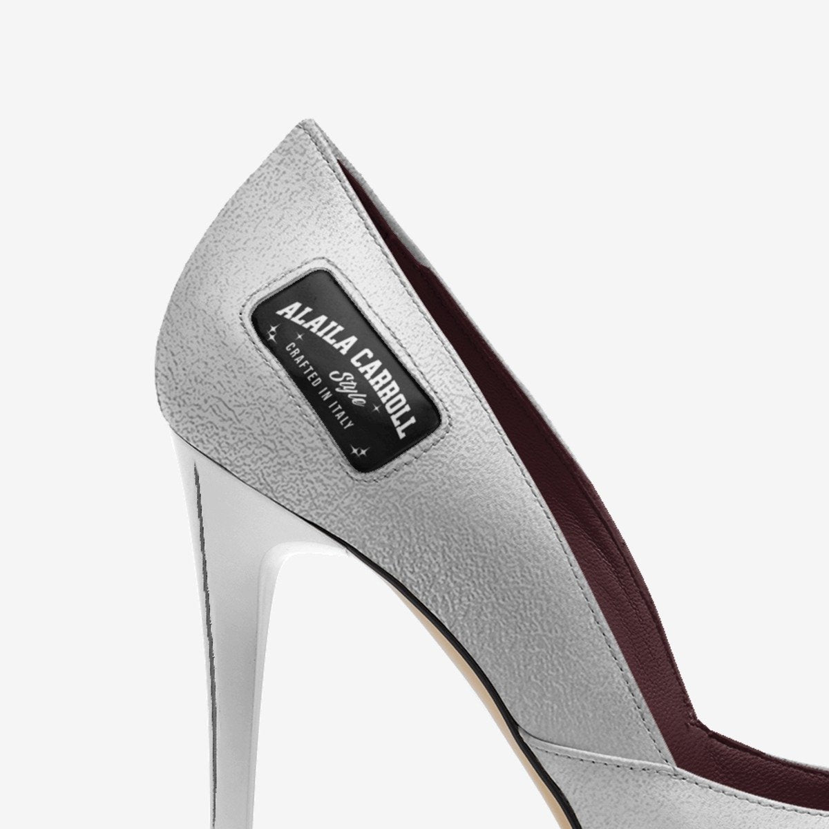 Simple Cut High Heel Silver