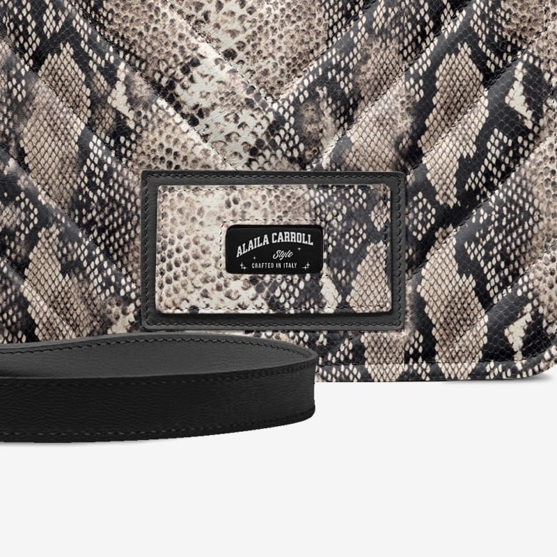 DESIGNER LUXURY FASHION-URBAN BAG Python Print