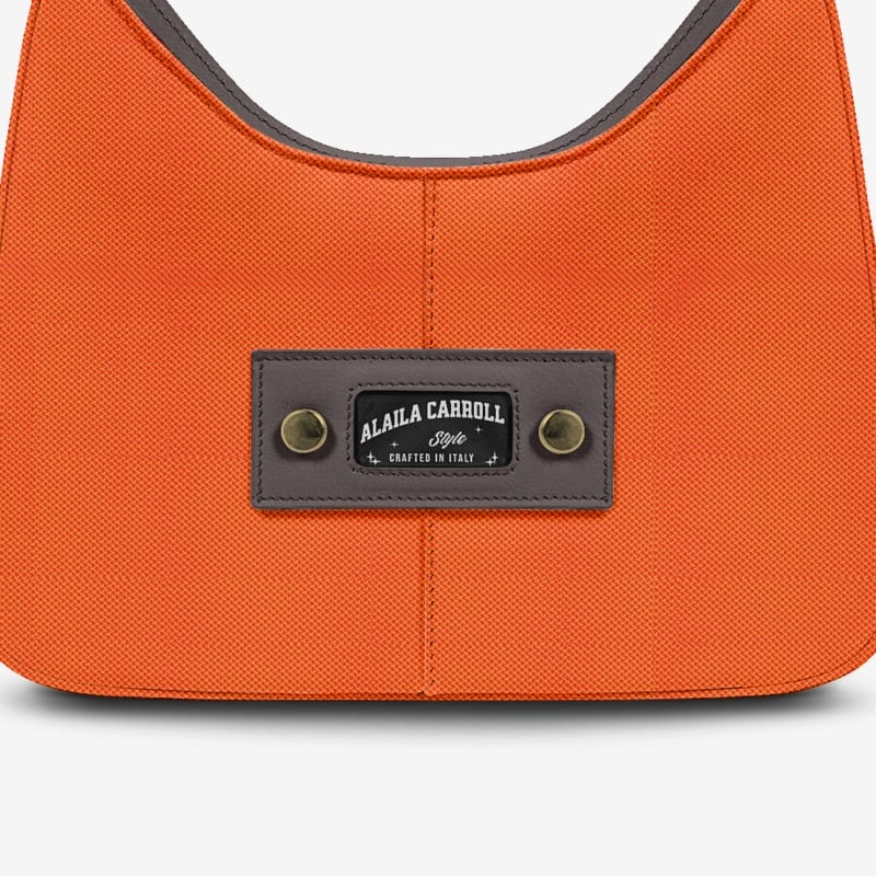 DESIGNER LUXE CLASSIC BAG Orange & Brown