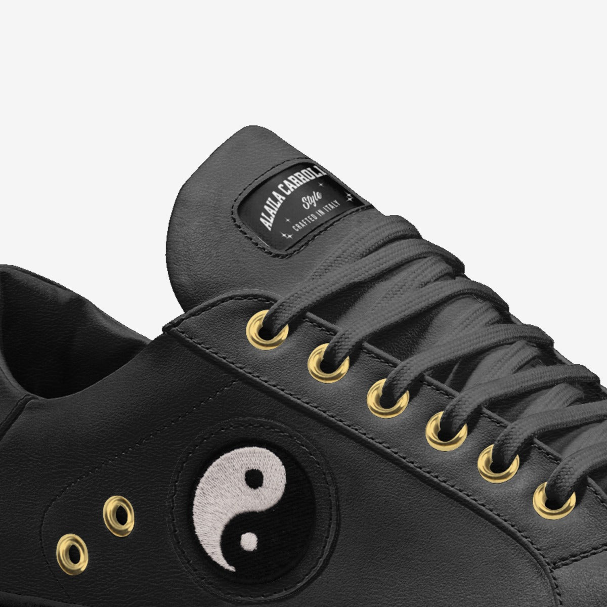 Eco Vintage Low Top Black | Sustainable Designer Sneakers | Alaila Carroll Style