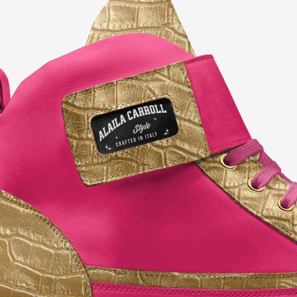 MODERN STRAP HIGH TOP Pink & Gold