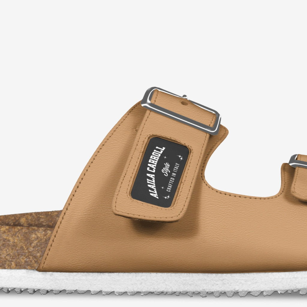 BELT SANDAL – Dark Beige Leather