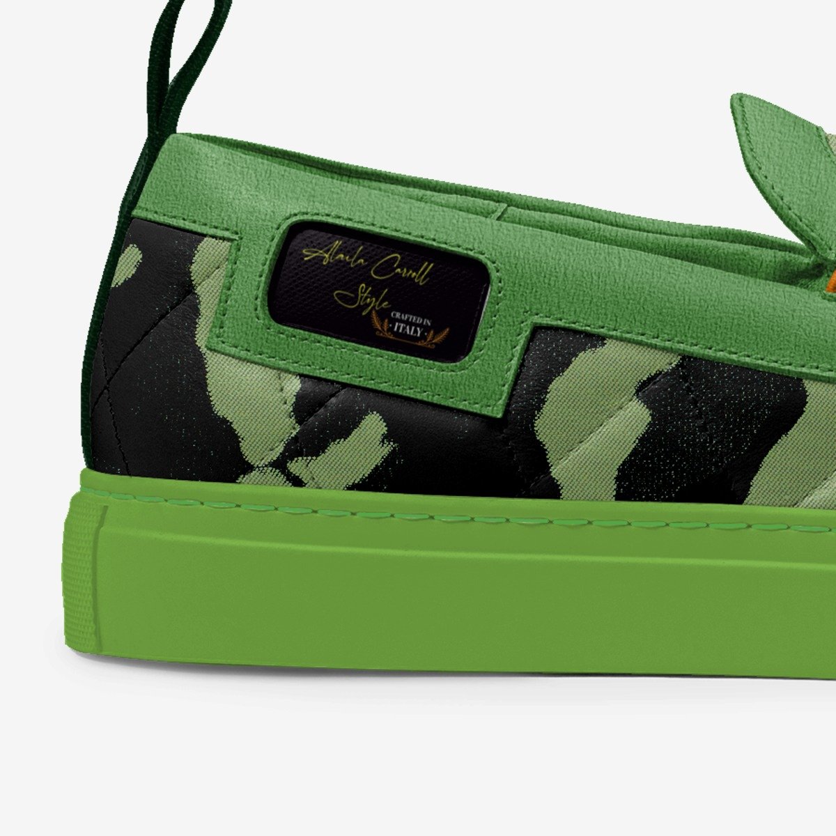 FASHION SLIP ON GREEN & BLACK