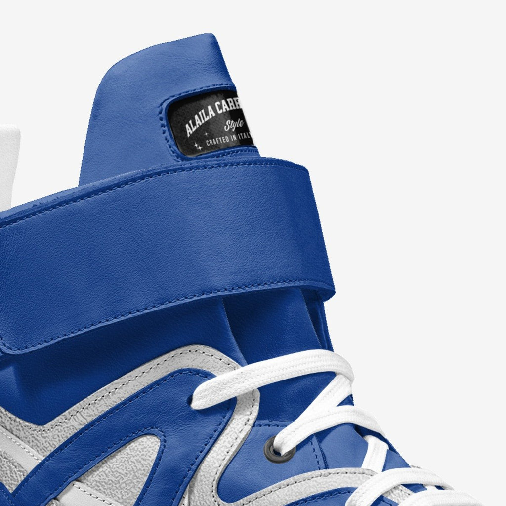CONTEMPORARY STRAP HIGH TOP Blue, Silver, & White