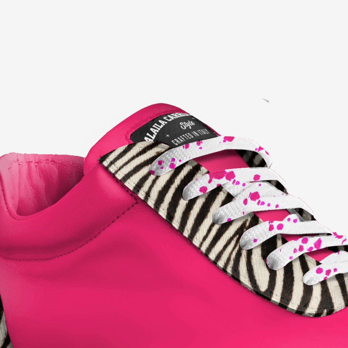 Sporty Low Top Pink & Zebra