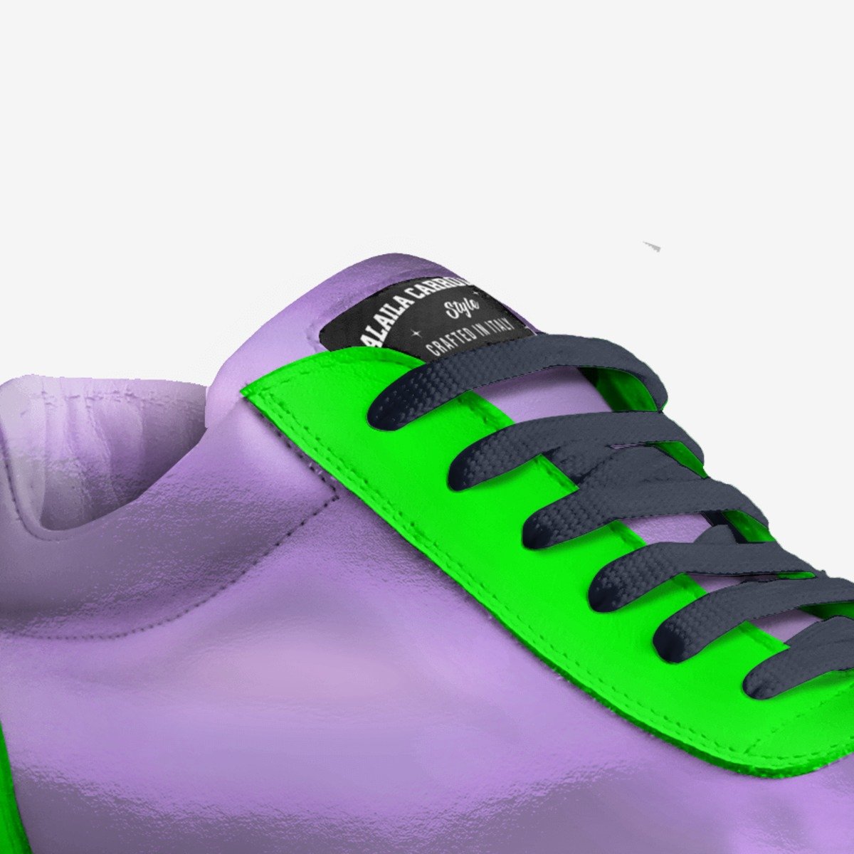 Sporty Low Top Purple, Green, & Blue