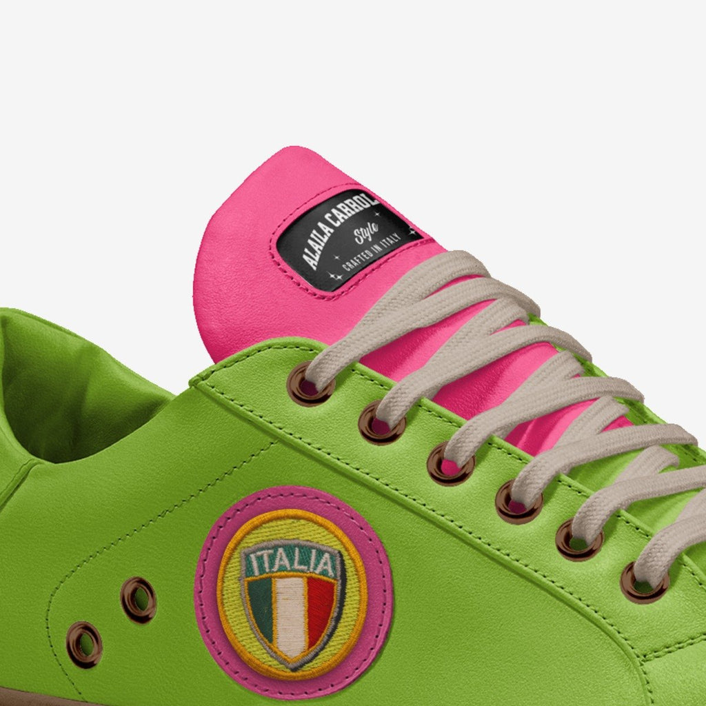 ECO VINTAGE LOW TOP Green & Pink
