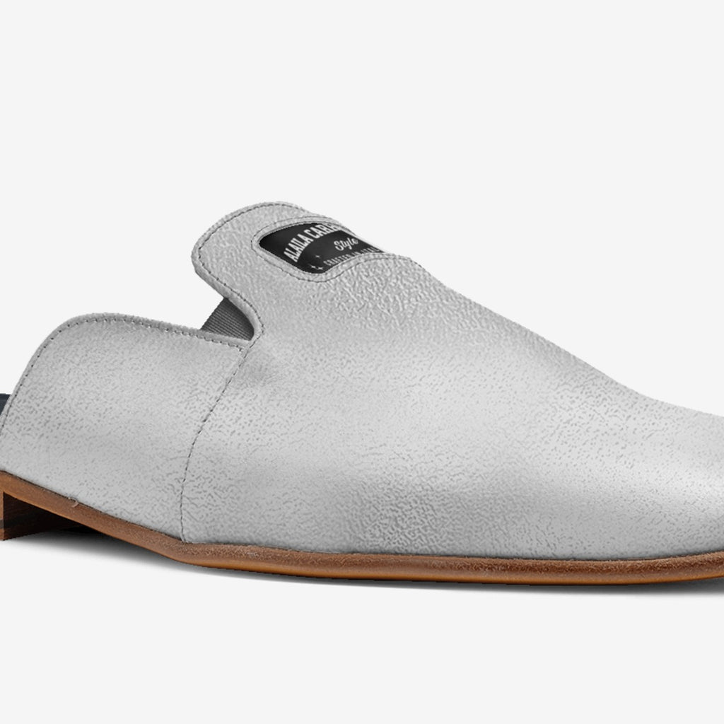 Elegant Mule Slipper Design – Silver