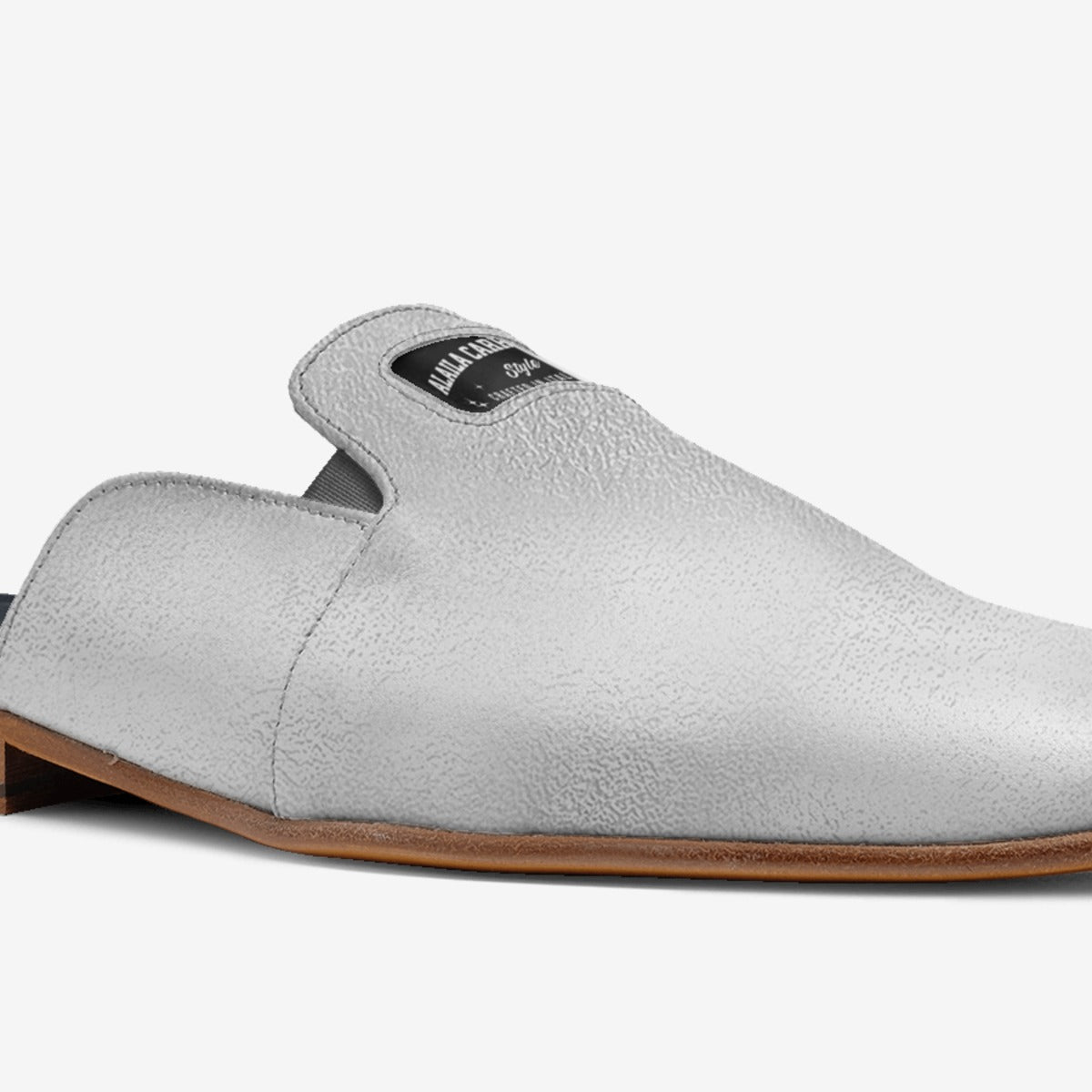 Elegant Mule Slipper Design – Silver