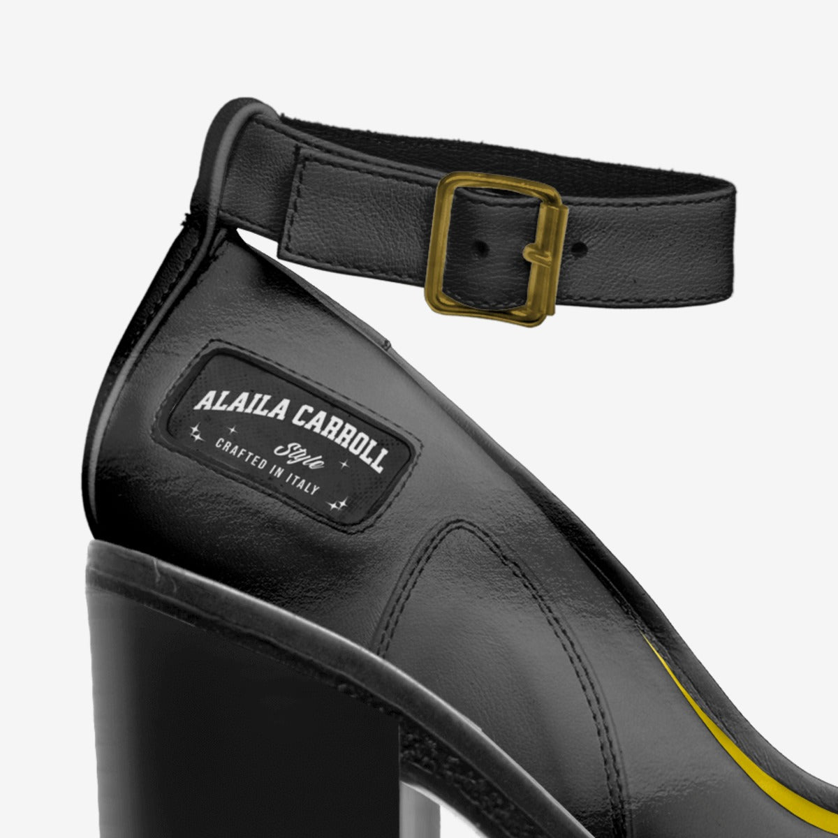 Ankle Strap Heel – Always Shining Varnish Black