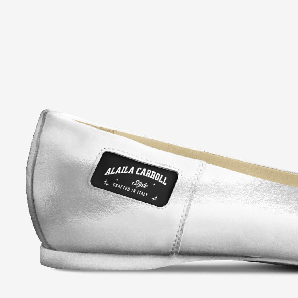 Bow Ballerina Flats, White – Elegant Italian Women’s Flats | Alaila Carroll Style