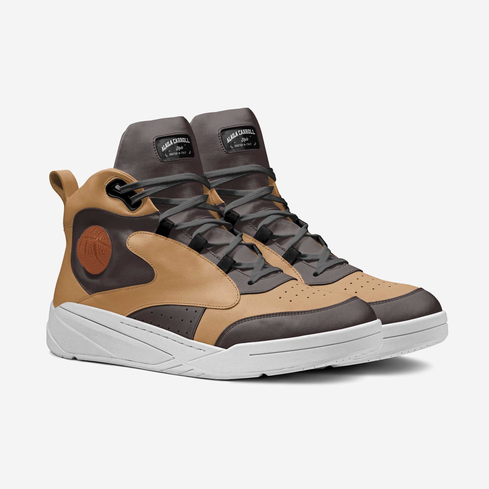 FUTURISTIC SPORT HIGH TOP Tan & Brown