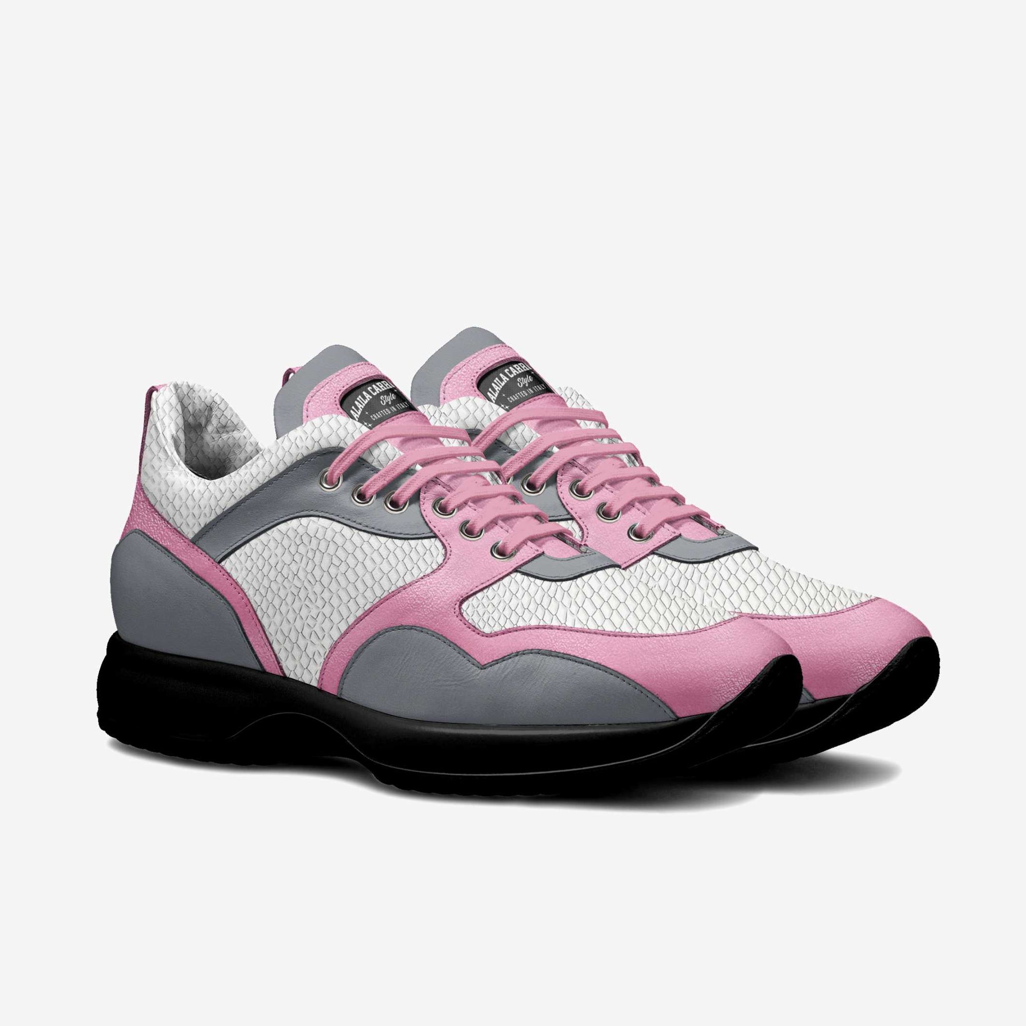 WALKER LOW TOP White, Pink, & Grey