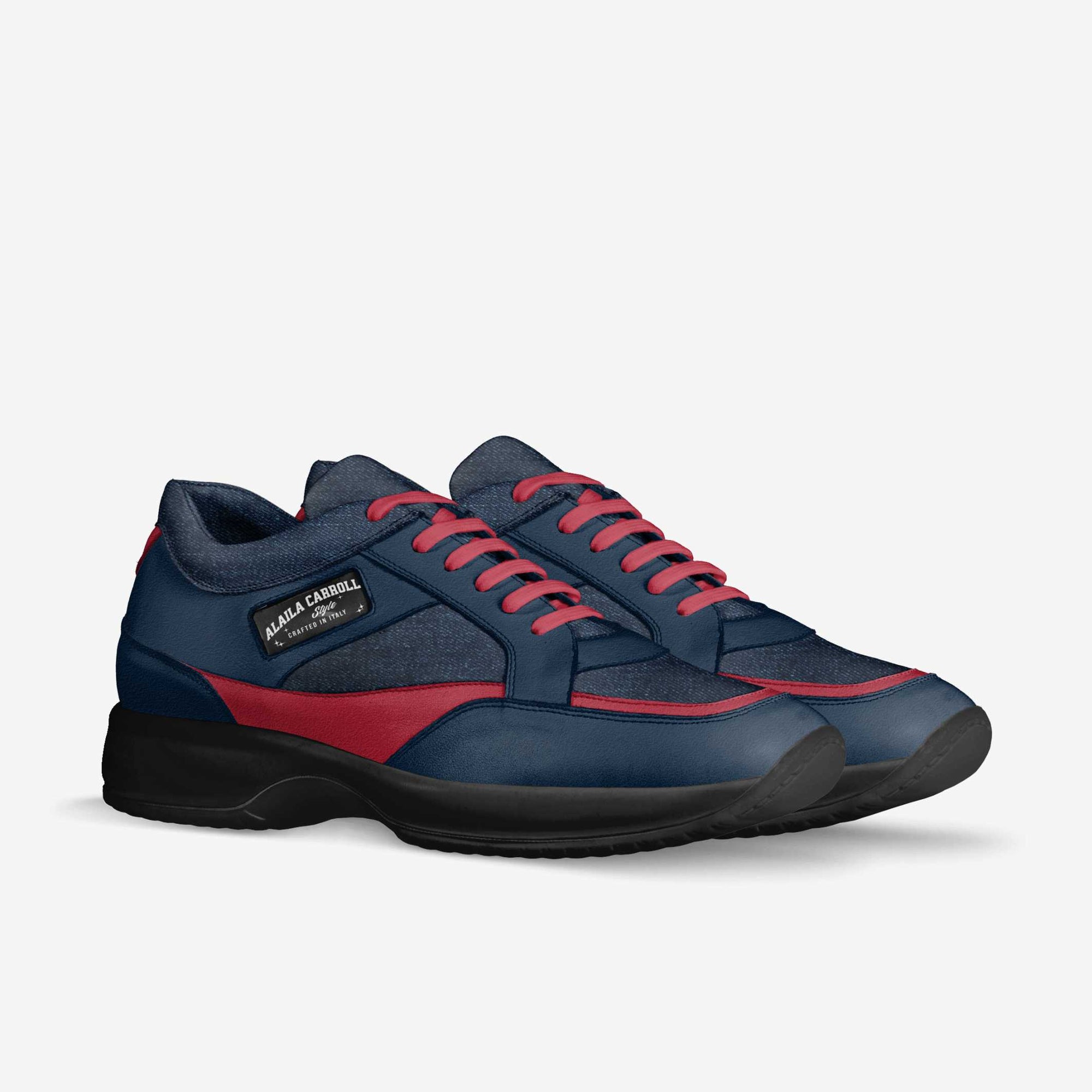 Fashion Walking Sneaker Navy, Red, & Denim