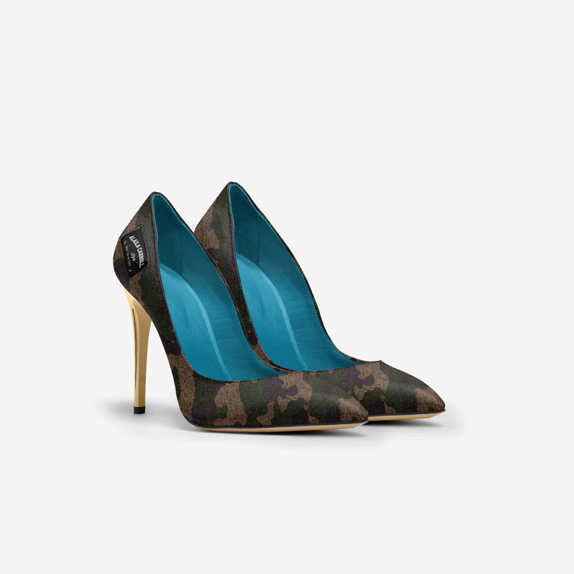 Full Cut High Heel Camo & Gold