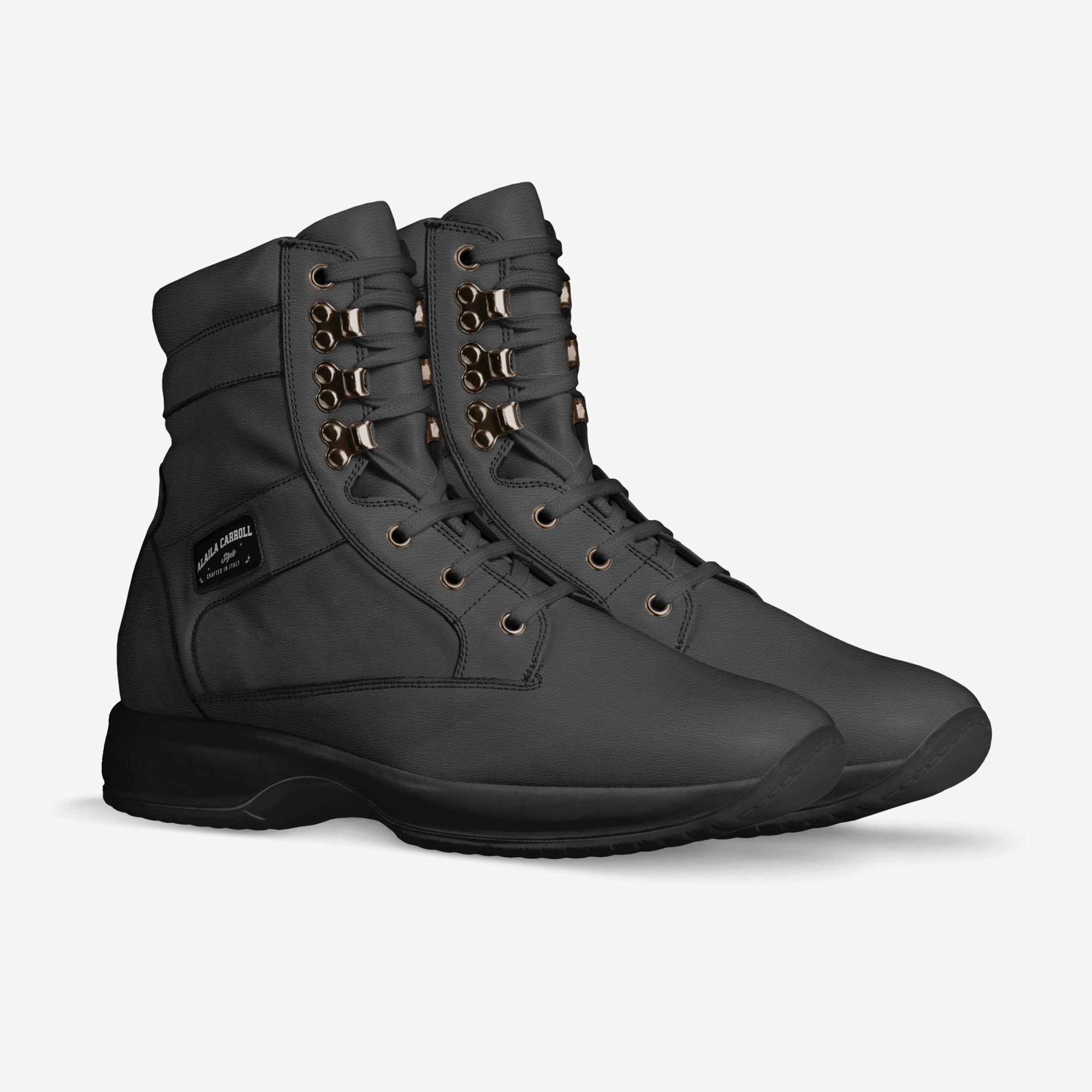 Hi Top Walking Sneaker Black on Black