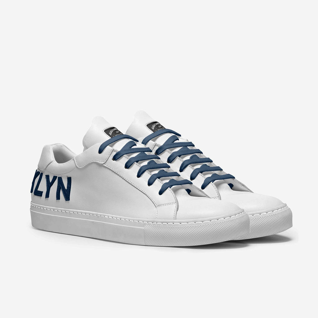 Contemporary Low Top White & Navy