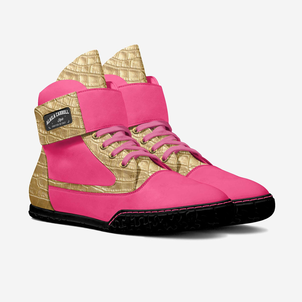 MODERN STRAP HIGH TOP Pink & Gold