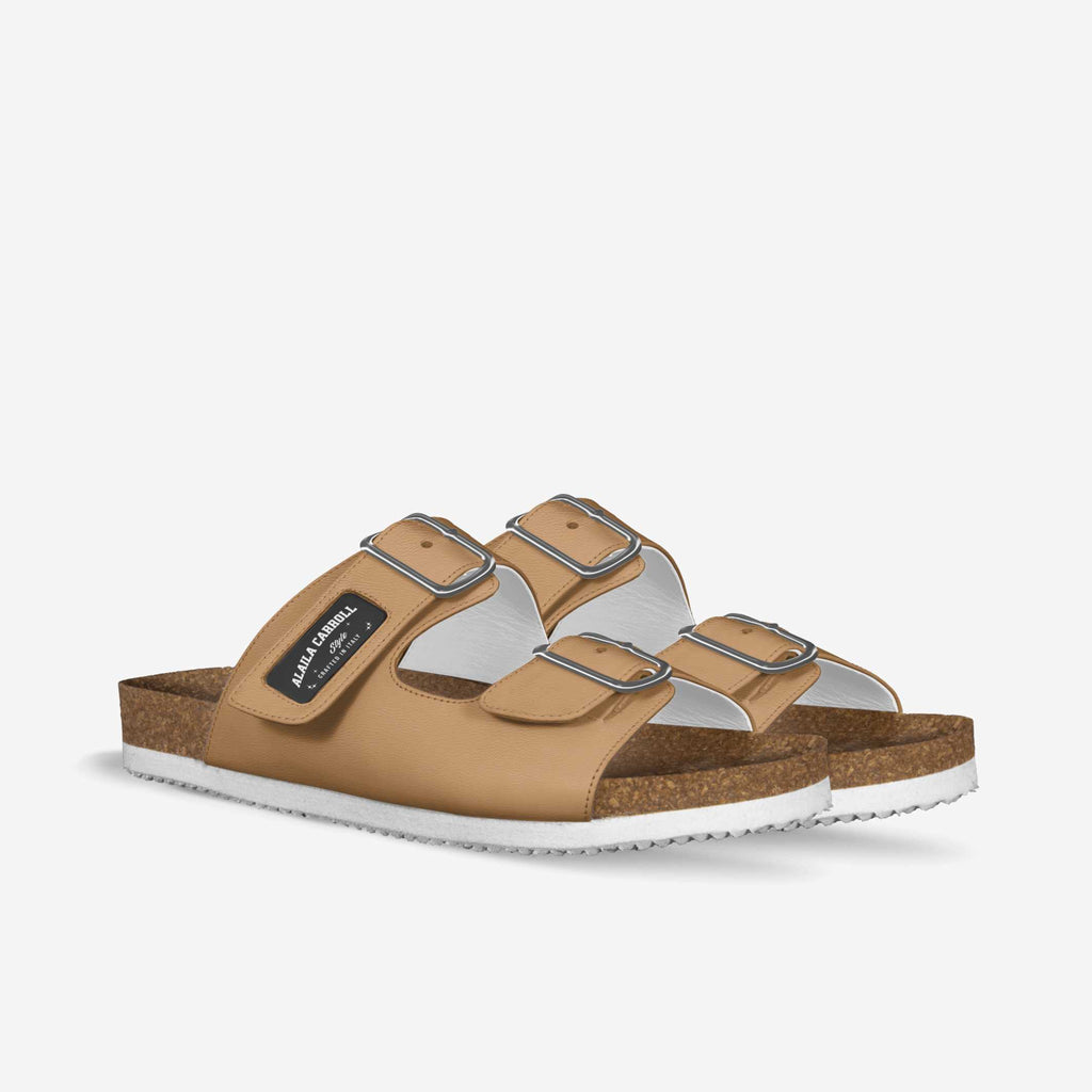 BELT SANDAL – Dark Beige Leather
